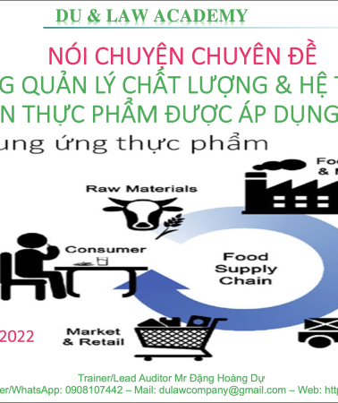 Tổng quan về Hệ thống quản lý chất lượng & An toàn thực phẩm theo ISO 9001 - HACCP - ISO 22000 - FSSC 22000 - BRCGS